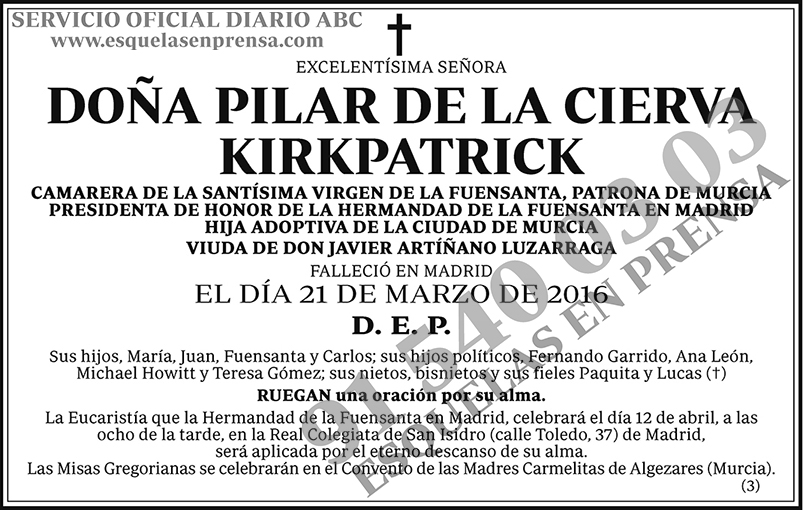Pilar de la Cierva Kirkpatrick